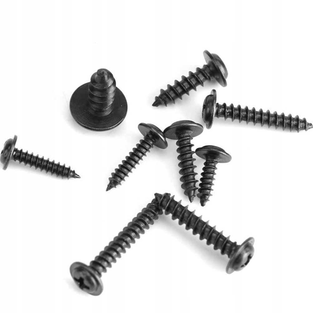 CZARNE WKRĘTY SAMOGWINTUJĄCE WKRĘTY Z ŁBEM OKRĄGŁYM Liczba elementów w zestawie 0 szt.