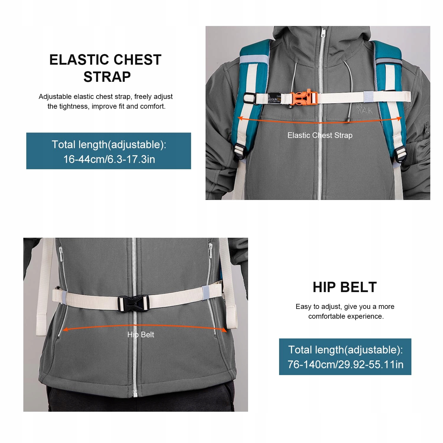 MOUNTAINTOP Plecak Turystyczny 35L Lekki Dla Mężczyzn i Kobiet Outdoor — miniatura 4
