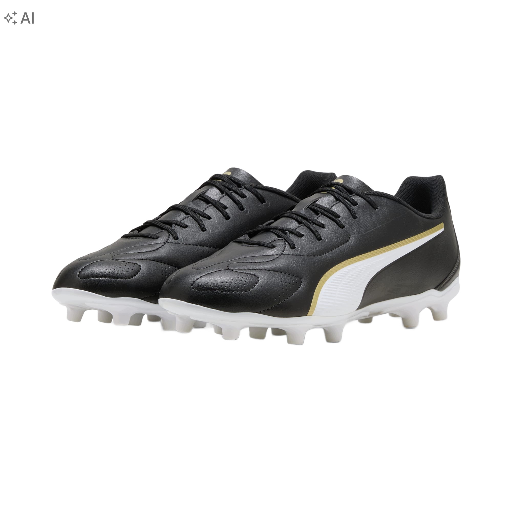 Puma Korki Lanki Czarne Złote Sznurowane Future Play 39 6RA