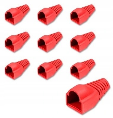 

Osłonka gumowa do wtyku RJ45 10 sztuk czerwona