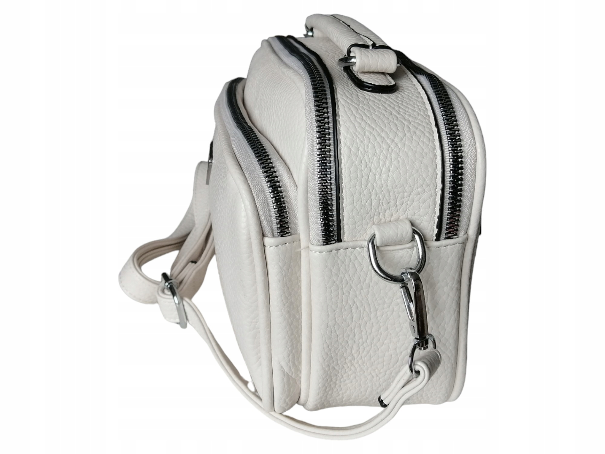 DAMSKI KUFEREK - BEŻOWA TOREBKA DAMSKA - LISTONOSZKA NA RAMIĘ Płeć kobieta