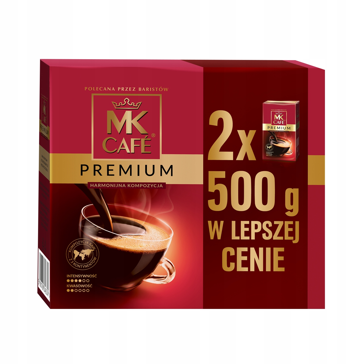 Levně Mk Cafe Premium mletý duopack 2x500 g