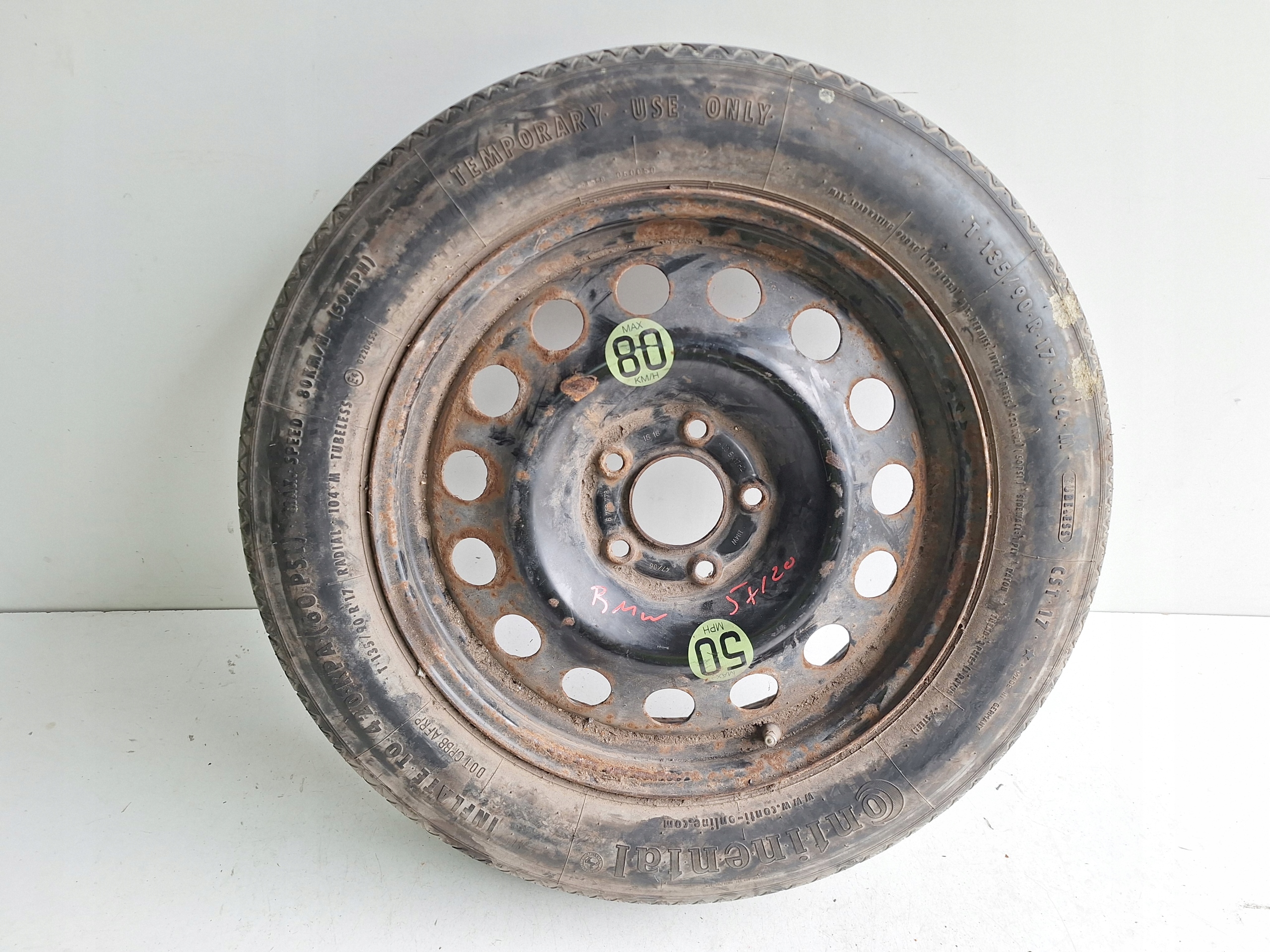 BMW 5X120 wheel spare 135/90 R17