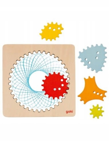 

Goki Spirograf drewniany szablon