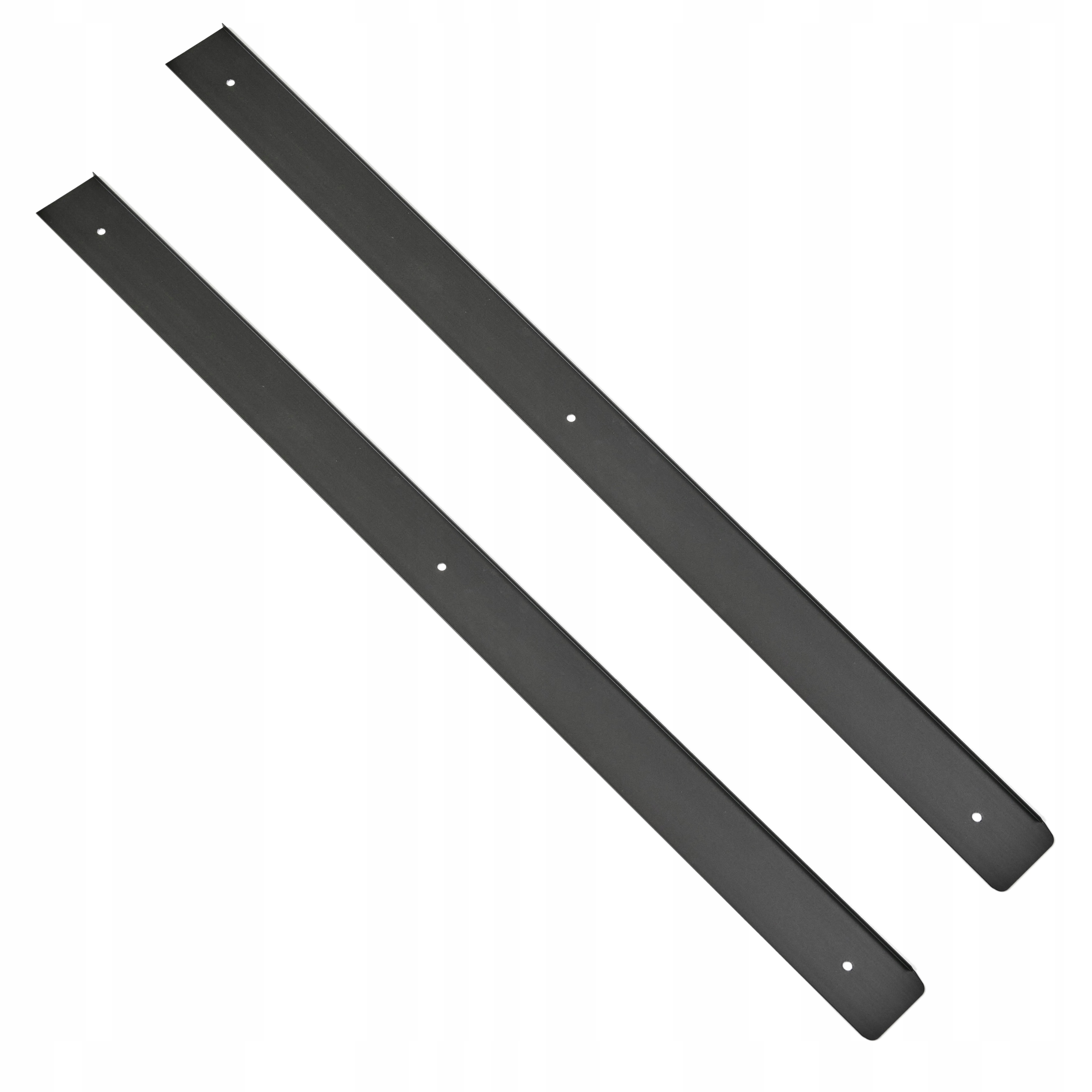 2x Kuchyňská Lišta K Pracovní Desce Boční K 38 Pravá Černá