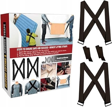 PASY DO PRZENOSZENIA PRZEPROWADZKOWE NA PLECY DO 400KG 2SZT