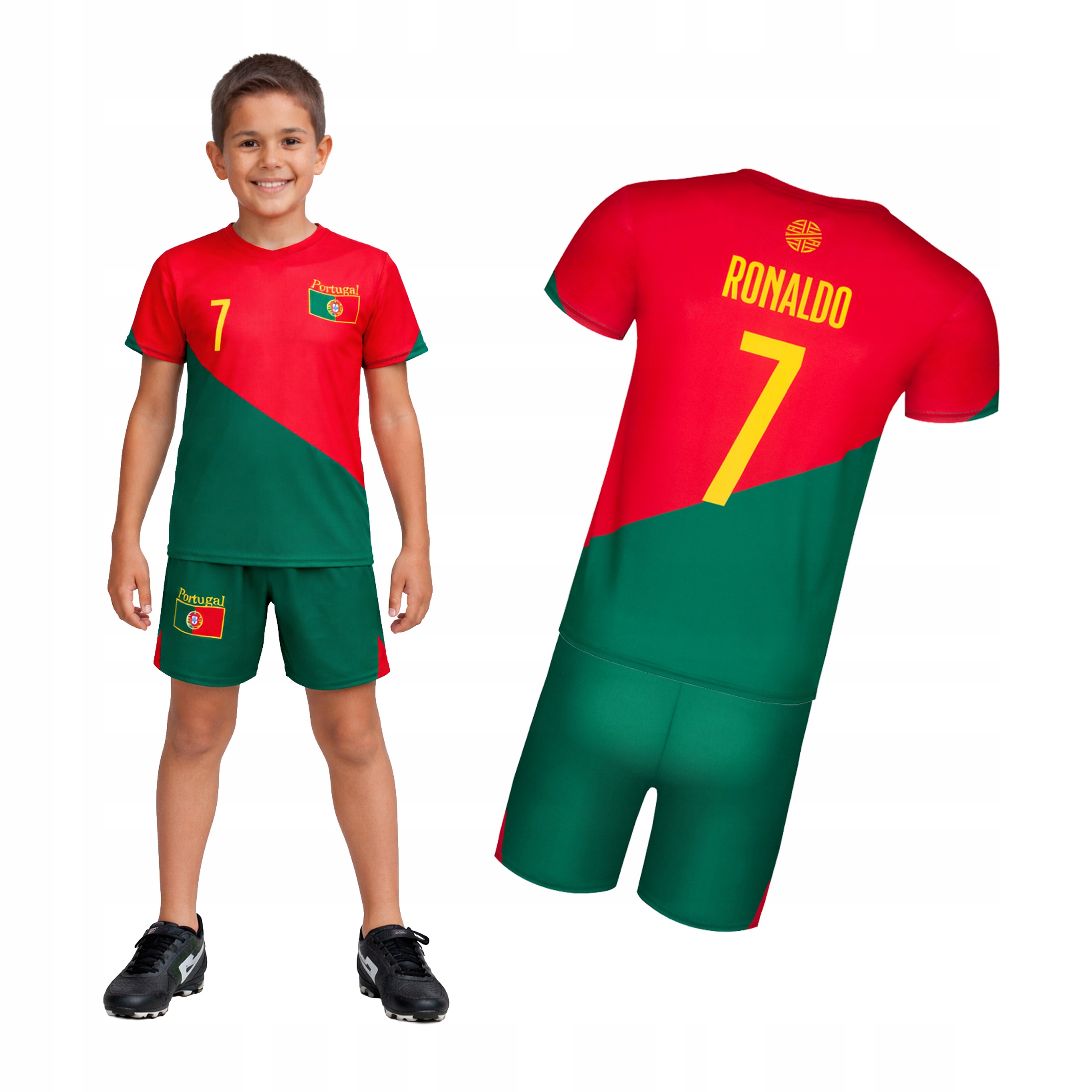Strój Piłkarski Ronaldo 7 Portugalia rozmiar 122