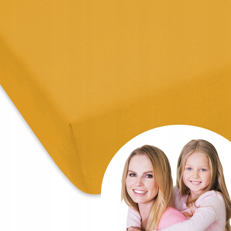 

Prześcieradło Żółte Yellow Porządna Jakość Jersey