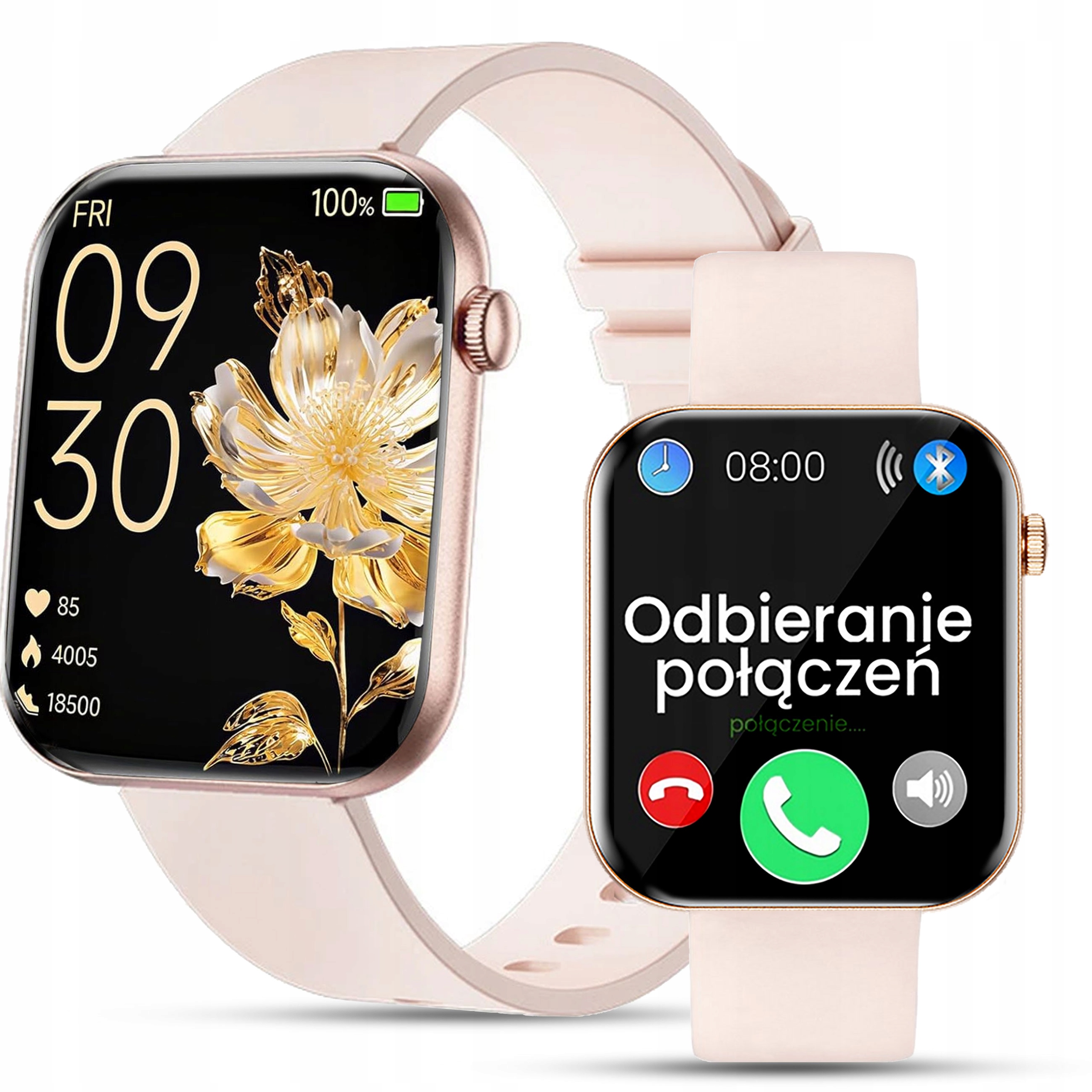 Chytré Hodinky Hodinky Dámské Hodinky Volání Sms Sport Zdraví Zlaté Menu Pl Amoled