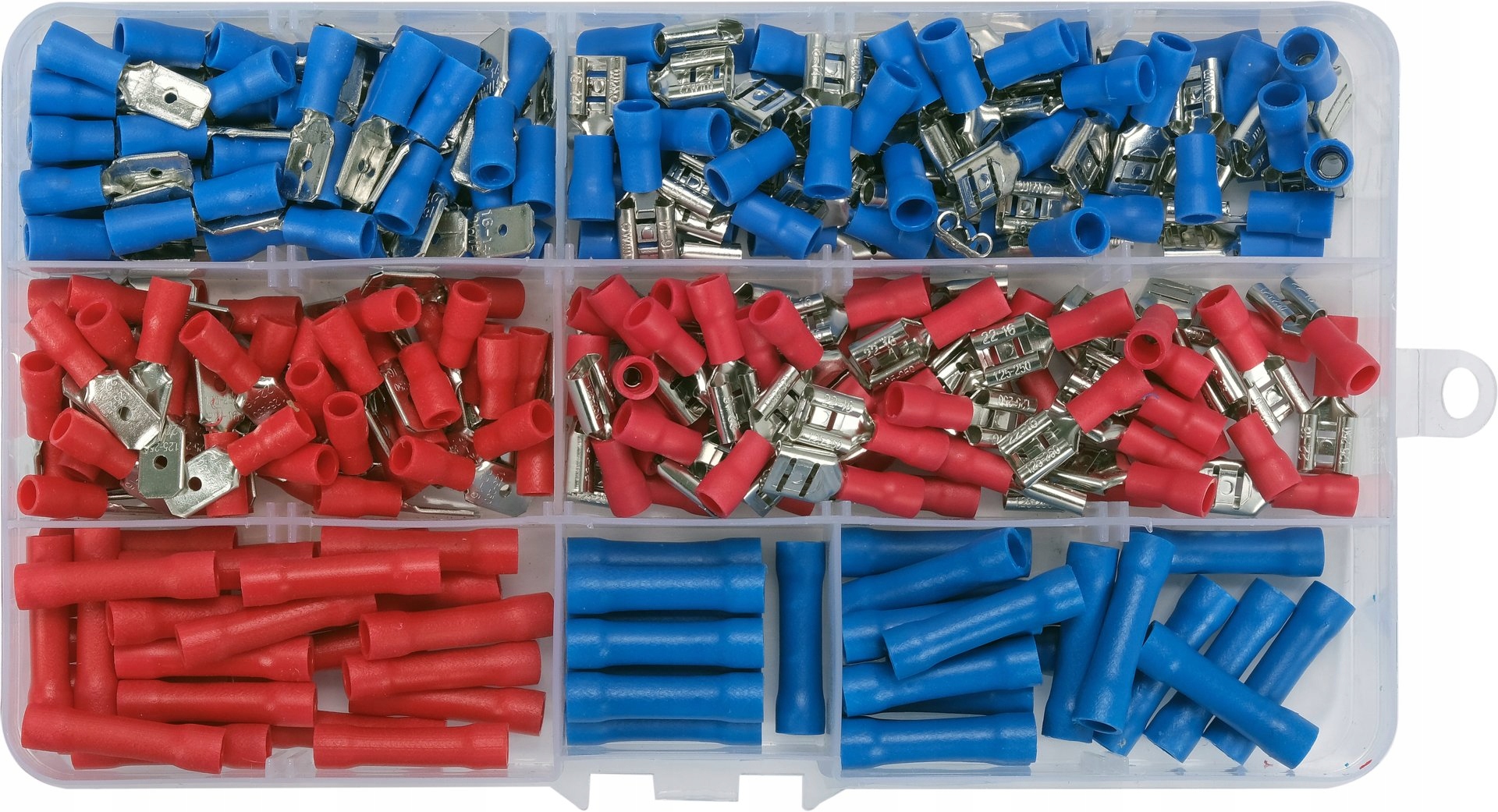 Zestaw Złączy Elektrycznych 250 Szt 6.4 MM Rurowe