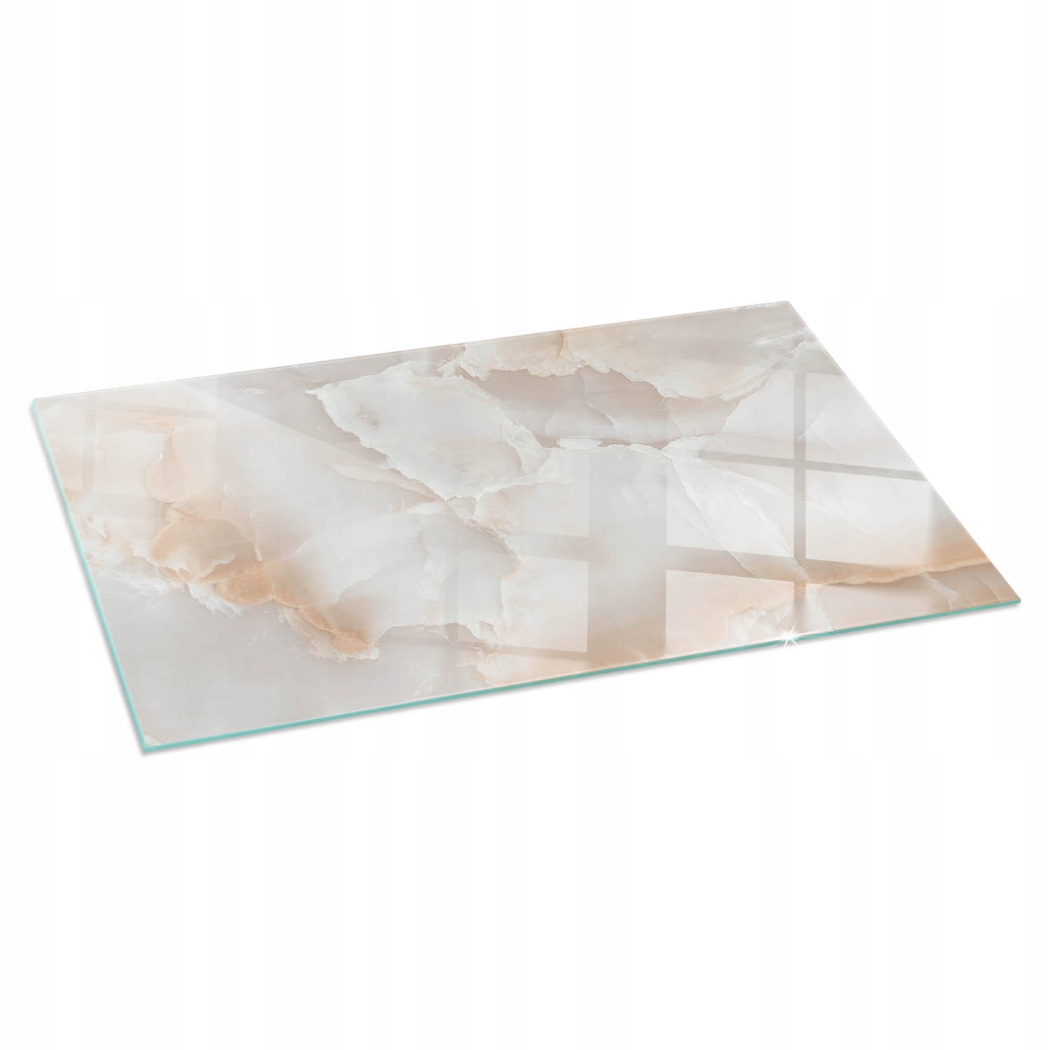 Sklenená kalená podložka pod krb s prírodným vzorom kameňa 120 x 60 cm