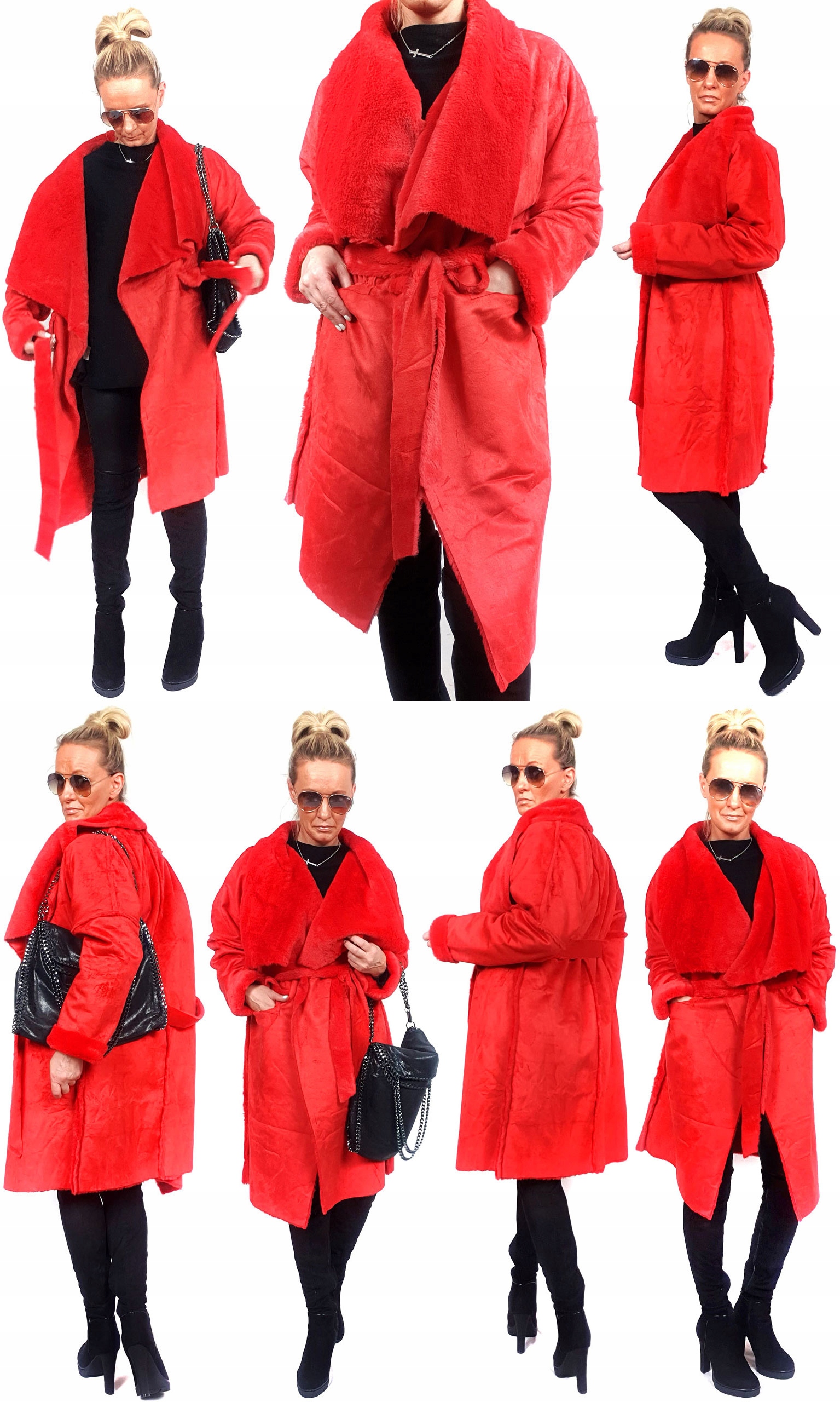 

Płaszczyk Futerko Eko Kożuch Zimowy Futro Luxury