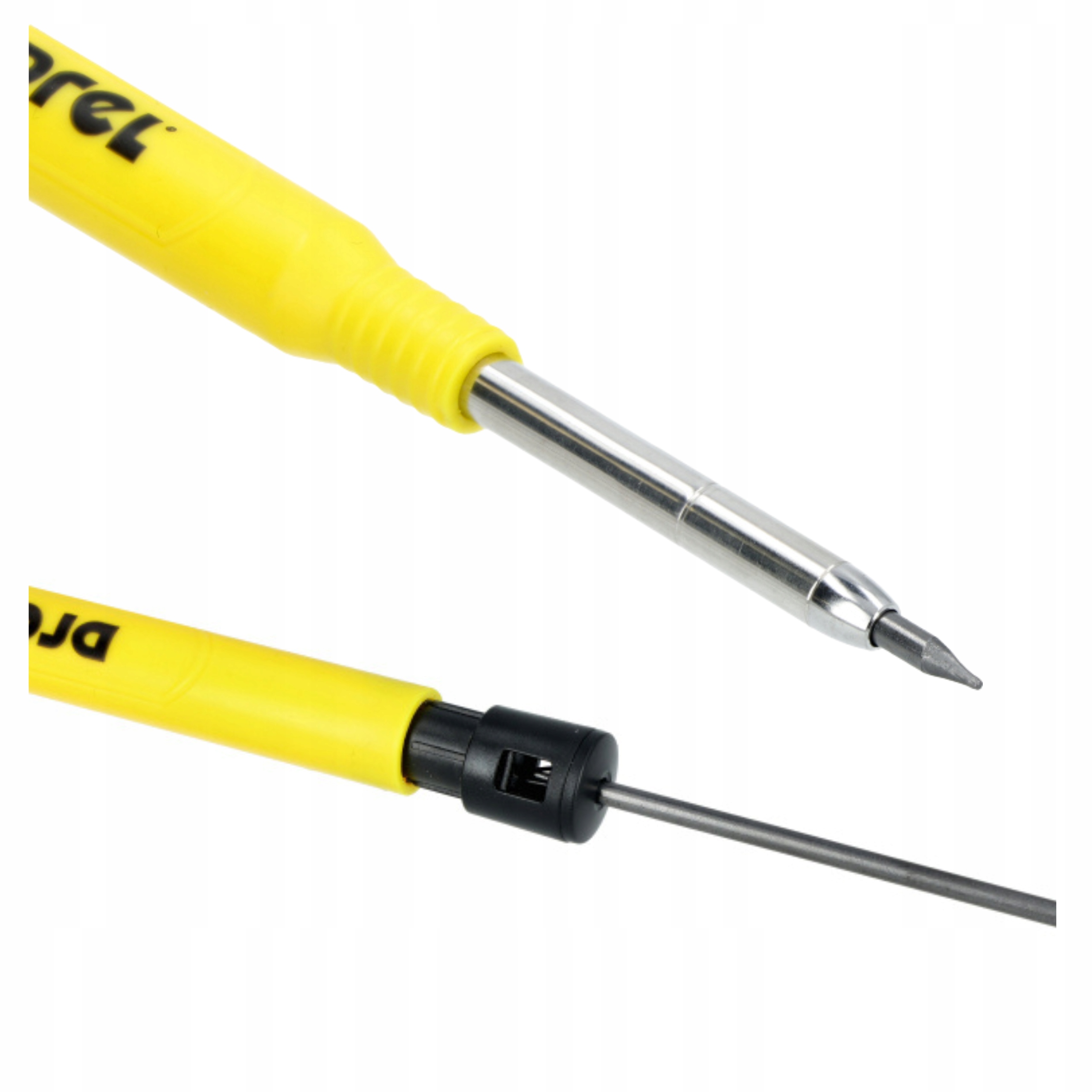 Ołówek automatyczny z temperówką budowlany stolarski znacznik HB 12 x rysik EAN (GTIN) 5904198060561