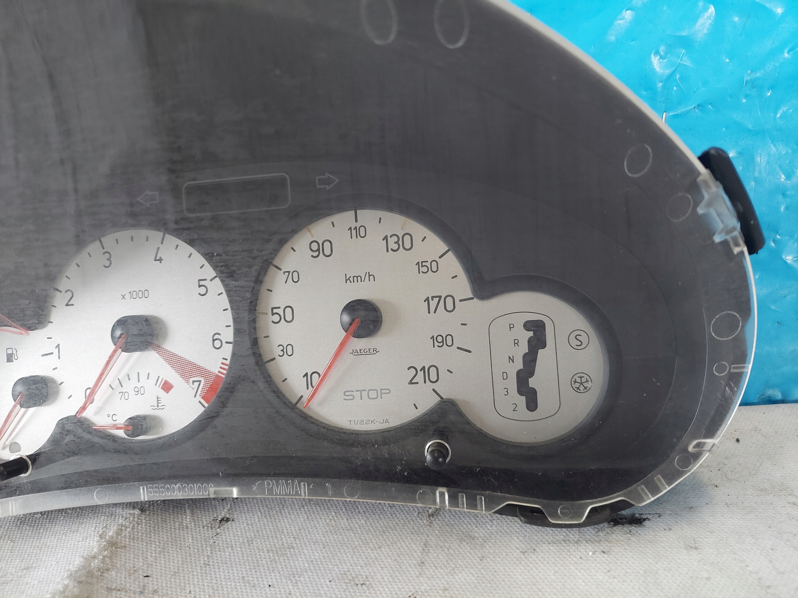 dials clock PEUGEOT 206 CC 1.6 B 9648836880