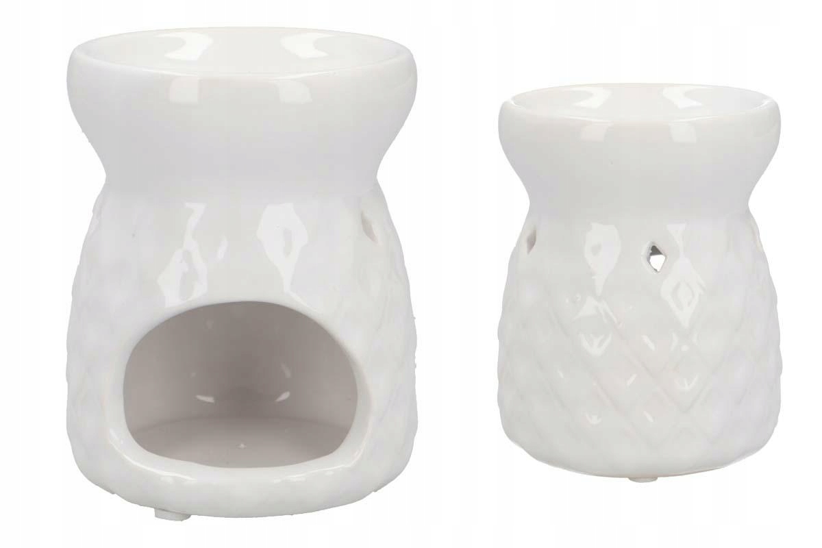 

Kominek ceramiczny na olejki i woski biały