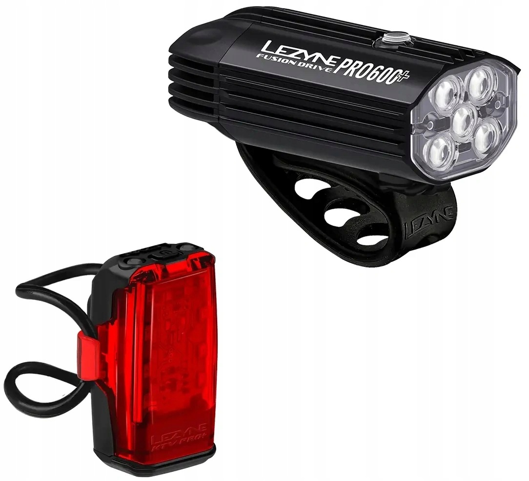 Sada cyklistických světel Lezyne Fusion Drive Pro 600+ & Ktv Drive Pro+