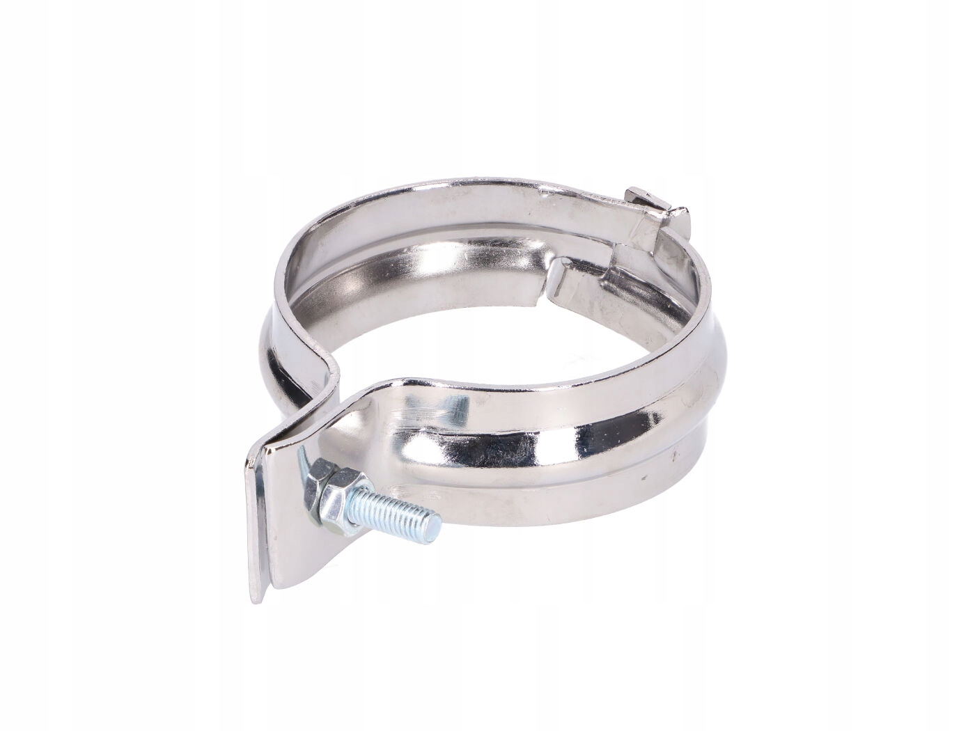 Obejma tłumika wydechu mocowanie rury wydechowej chrom Simson S51 SR50 Producent inny