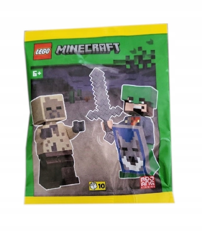 Lego Minecraft Minifigure- Guard with Posuh Husk 662511 Paper Bag Saszetka