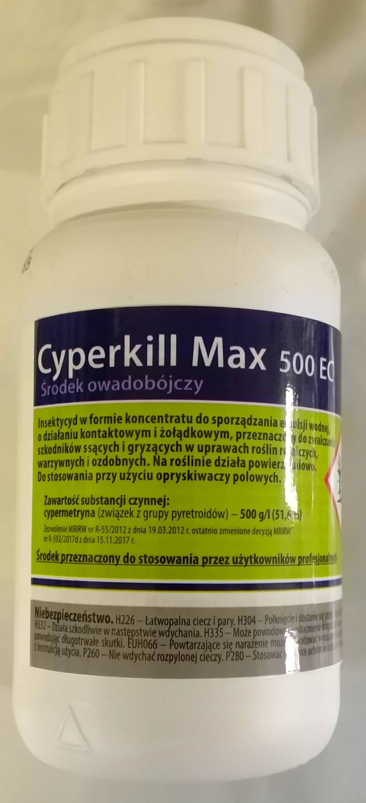 

Na owady Cyperkill Max 500EC 0,25l mszyca stonka