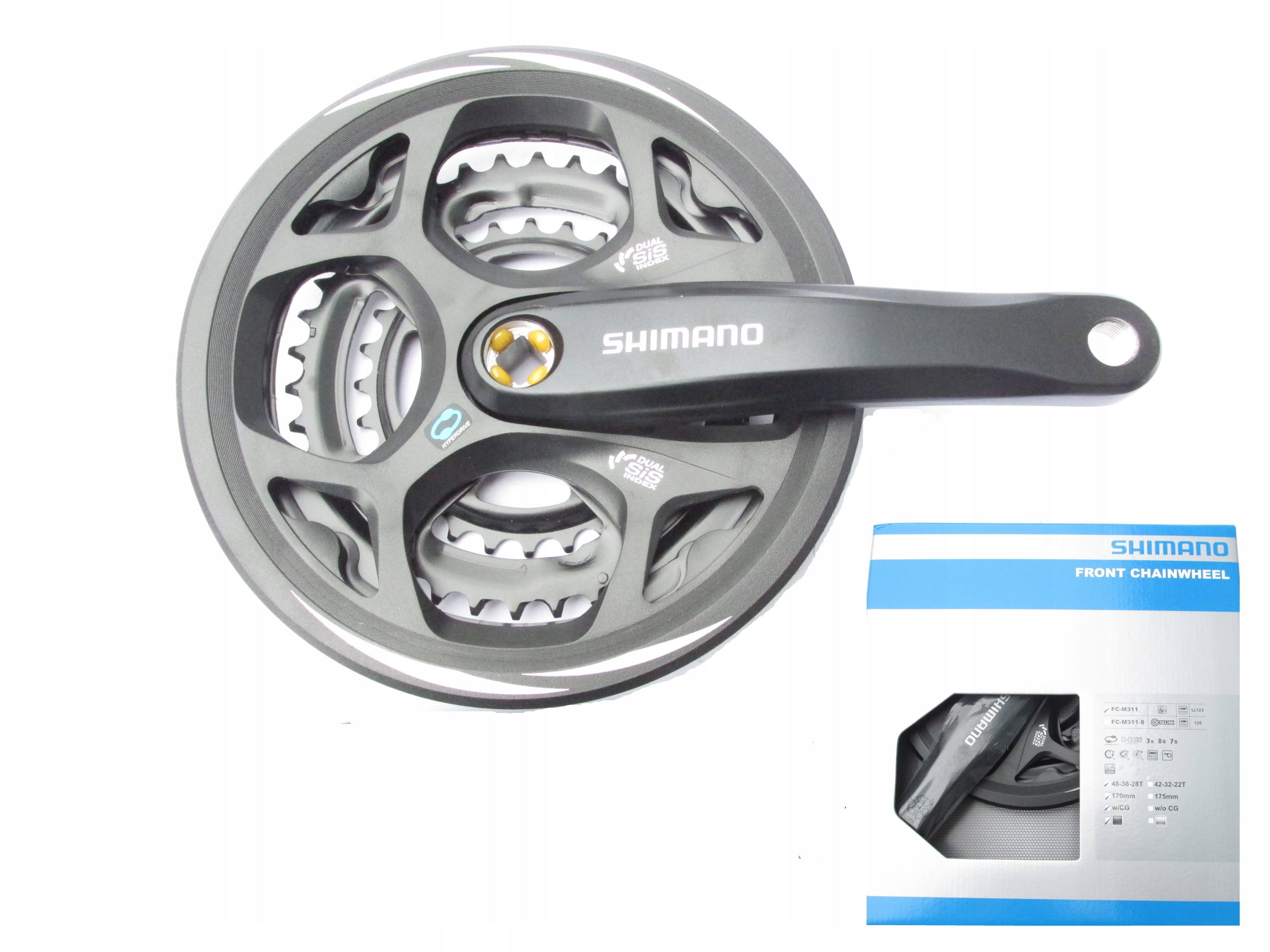 Korba Shimano FC-M311 48-38-28 170 mm kwadrat 6/7/8
