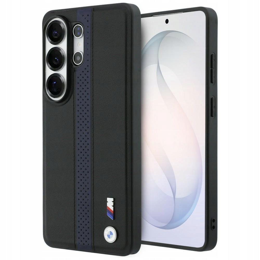 Pouzdro Bmw Perforated Stripe Logo MagSafe pro Samsung Galaxy S26 Ultra modré