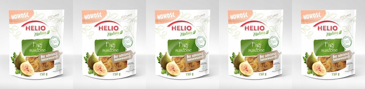 Levně 5 x 150 g Helio Natura Sušené fíky Karton