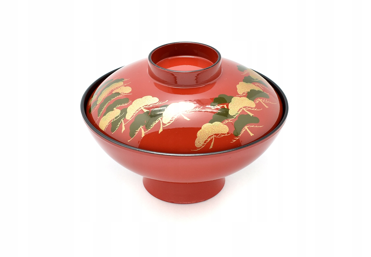 

Miseczka na Miso z pokrywką Matsu Red [3423170]