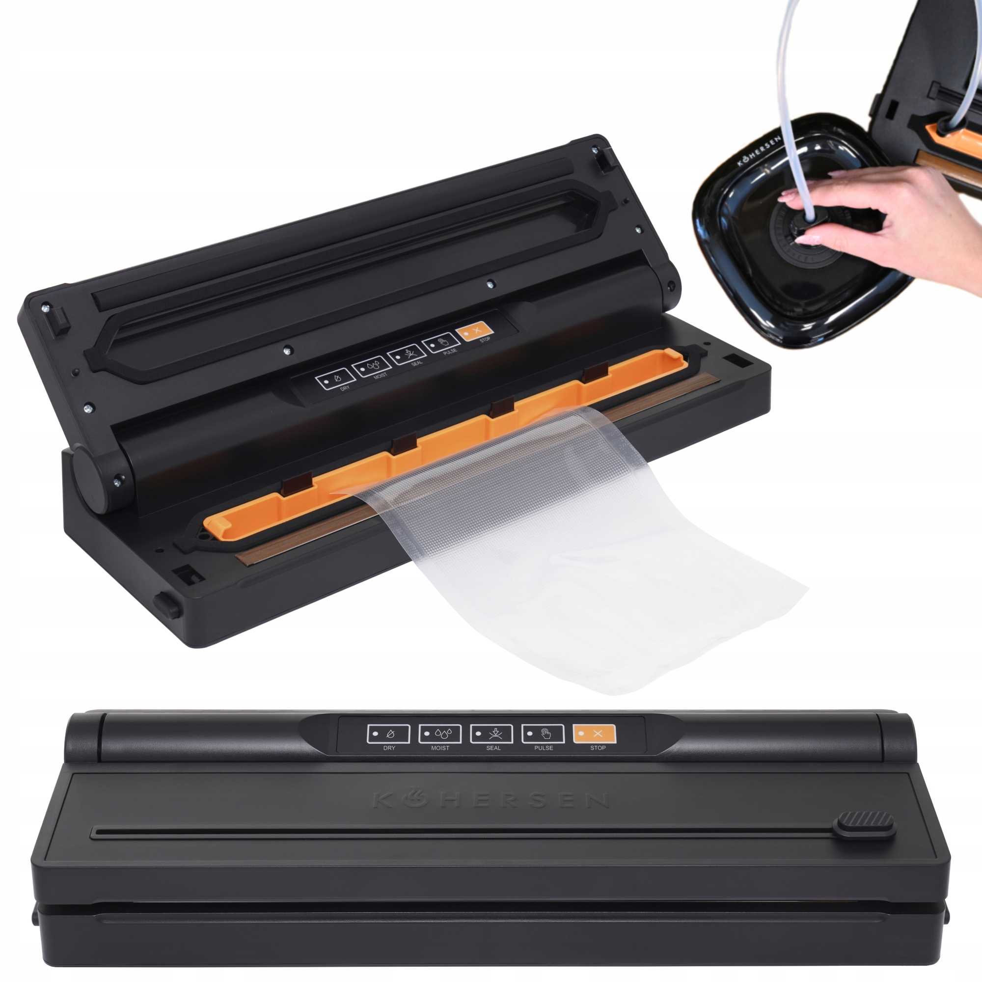 Zgrzewarka Próżniowa do Żywności Pakowarka Folii Jedzenia Kohersen Compact