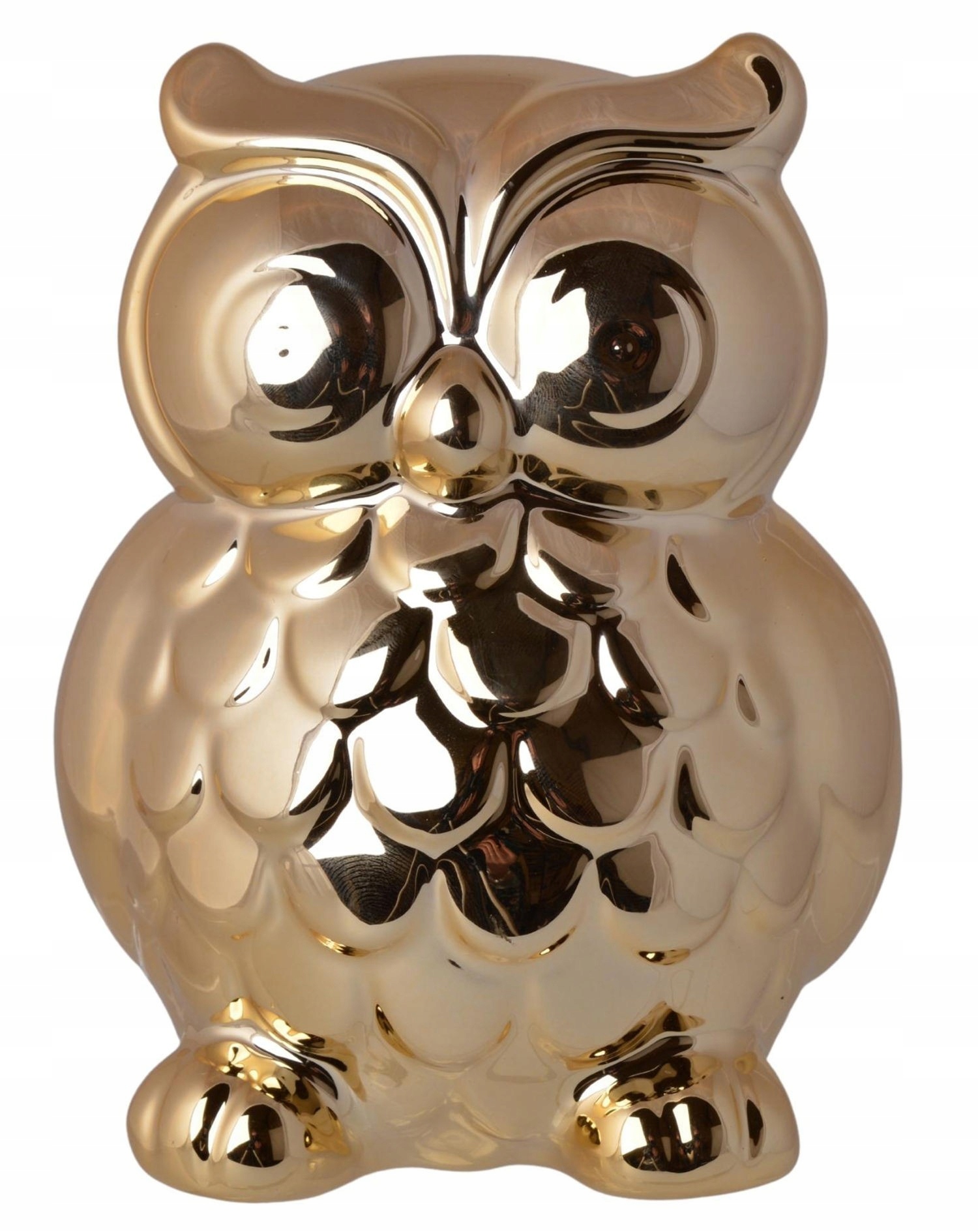 

Skarbonka sowa złota ceramiczna 14 cm