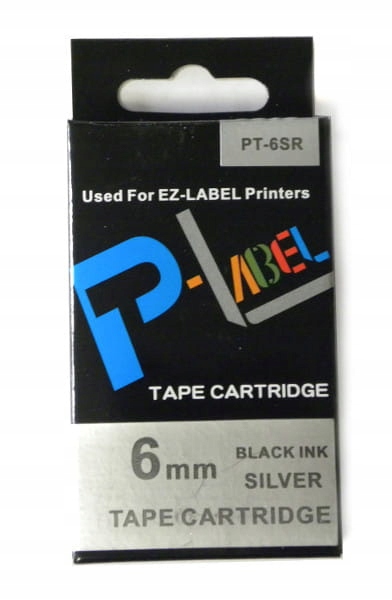 Taśma PT-6SR kompatybilna z CASIO XR-6SR 6mm czarn