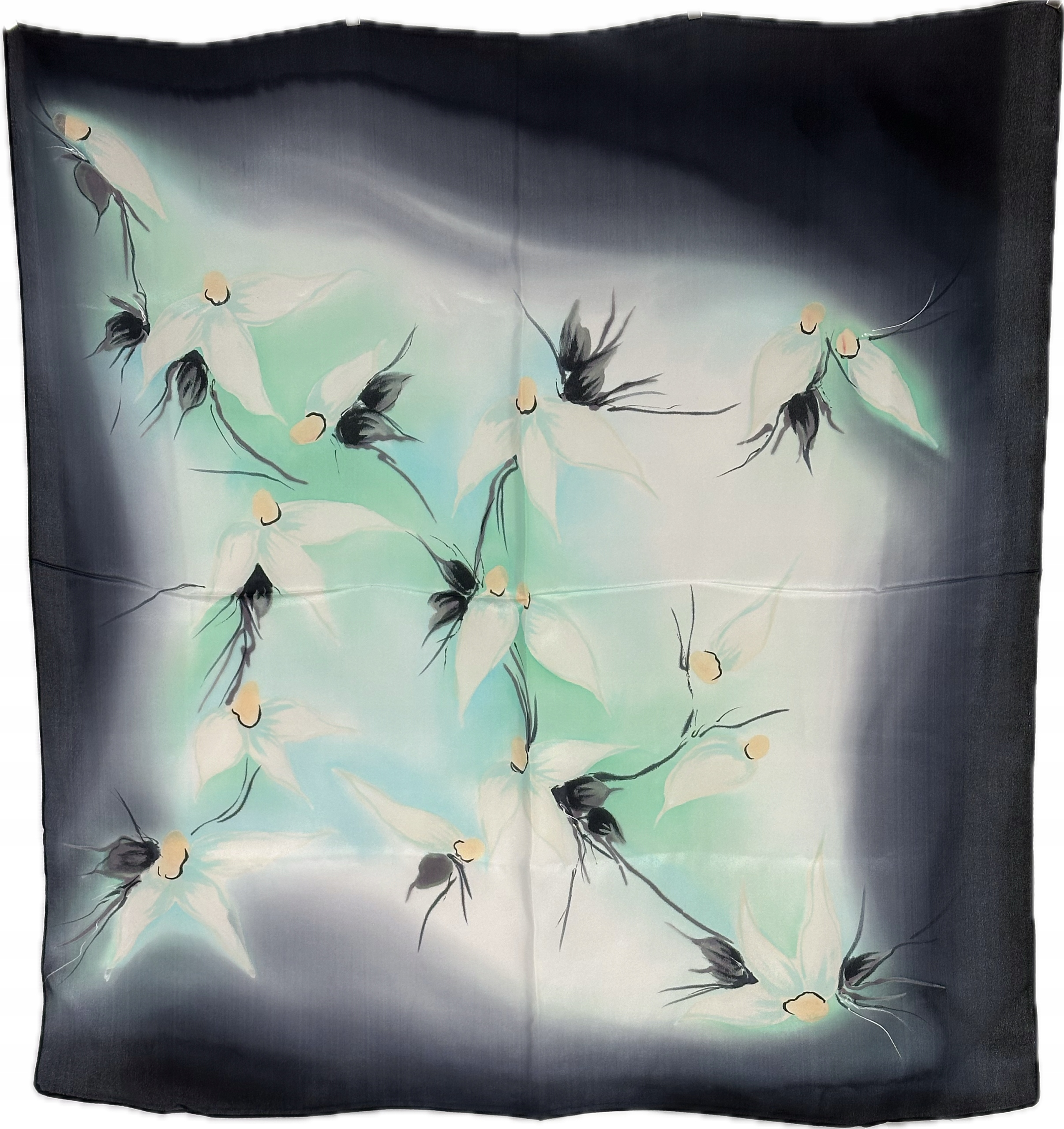 Milanówek Šátek margaretka jako vlaštovky před bouří 70x70