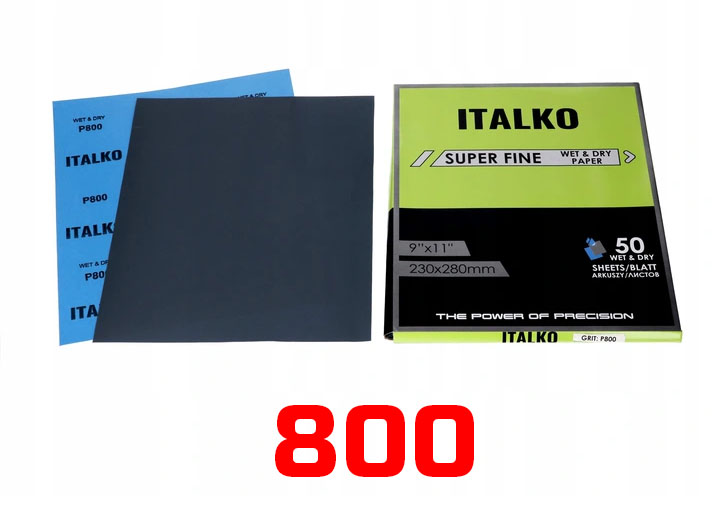 

Papier Ścierny Wodny Na Mokro Do Żywicy P 800