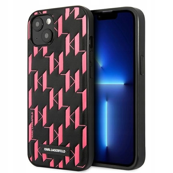 Etui Karl Lagerfeld Monogram Plaque na iPhone 13 mini różowe Karl