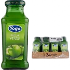 Levně Nápoj zelené jablko Yoga skleněná lahvička tovární svařák bez kauce