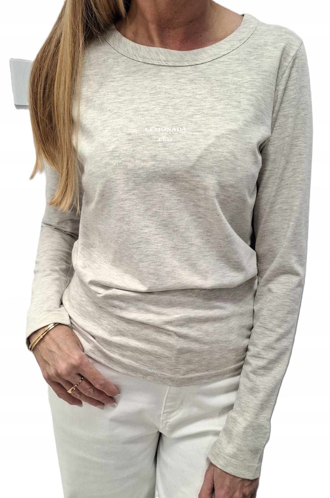 Lemonada Tričko Košile s dlouhým rukávem Klasika Šedá Melanžová 40/L Novinka