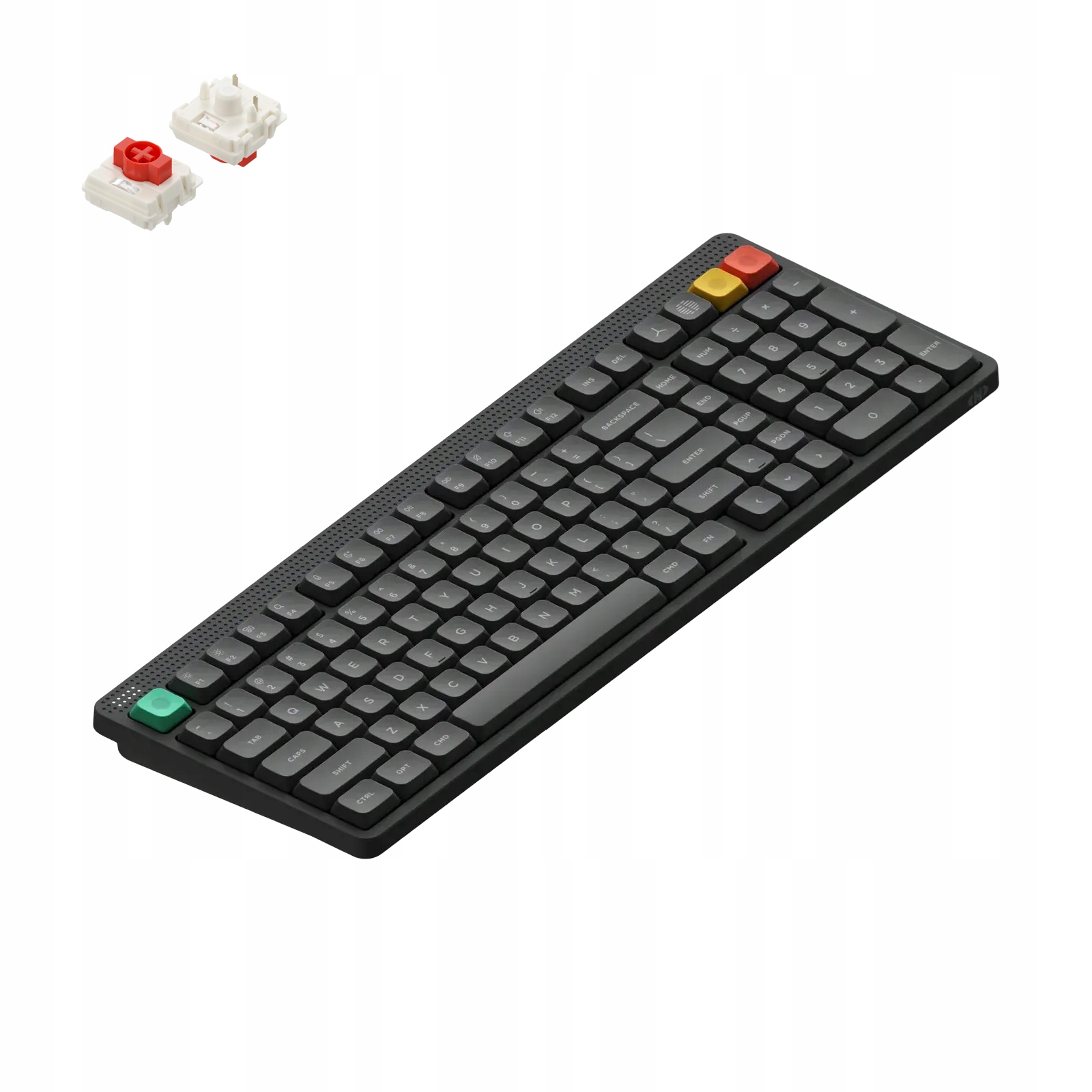 NuPhy Node 100 Bezprzewodowa Klawiatura Mechaniczna Low Profile Red nano