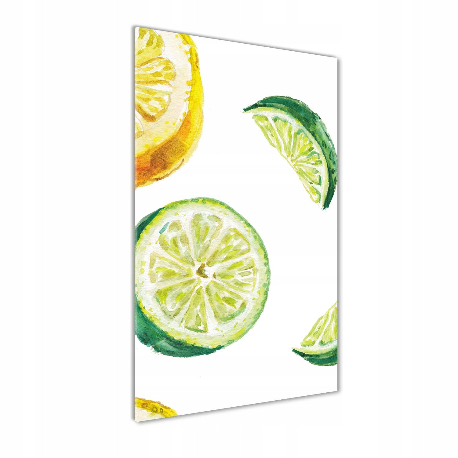 

Foto obraz na szkle Limonki i cytryny 70x140 cm