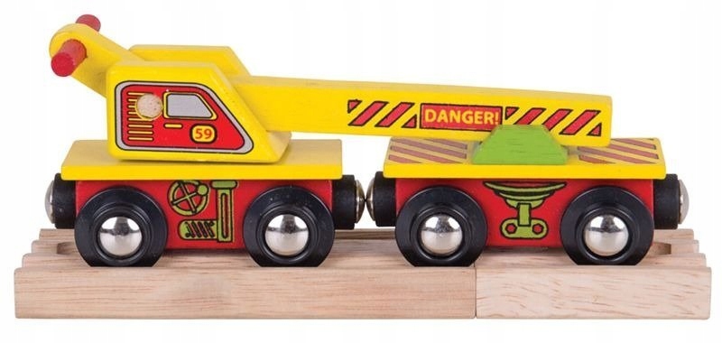 

Wagon Dźwig Kolejowy dla Dzieci Bigjigs Rail