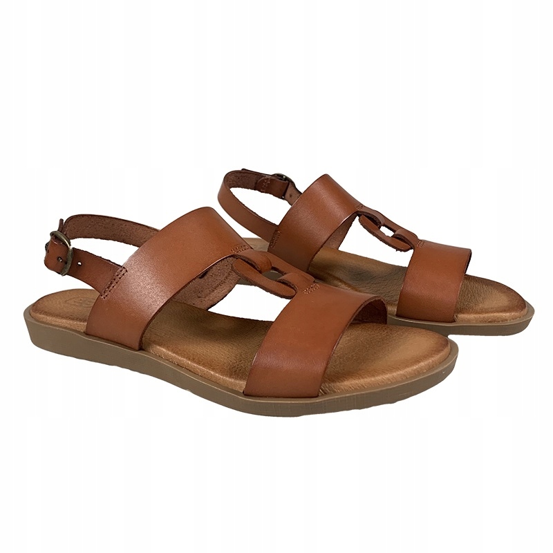 Sandały HEE 24364 brąz skóra R.39 Długość wkładki 25.5 cm