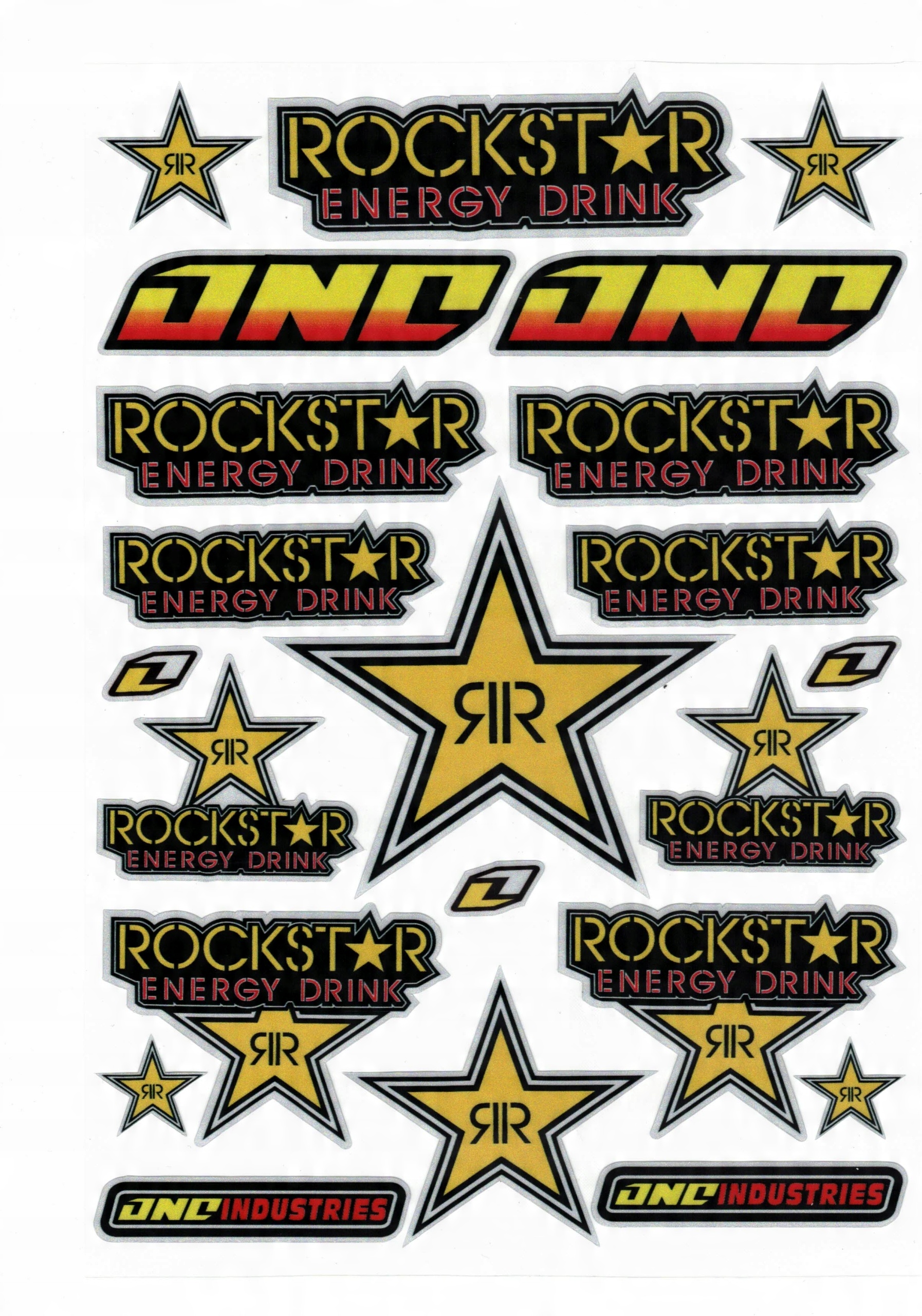 

Naklejki Na Motor Motocykl Rockstar One Zestaw