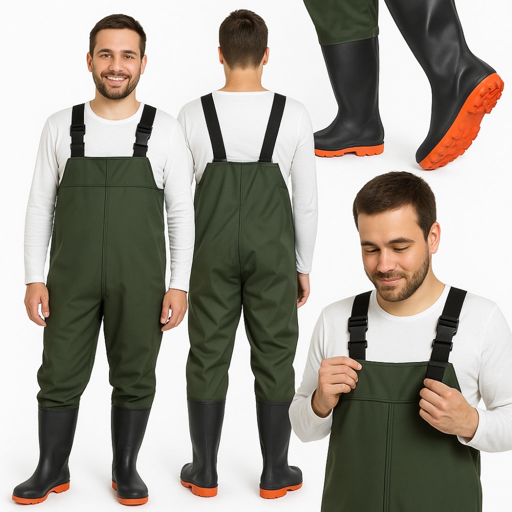 Originální Rybářské Wodery, gumové pánské pracovní boty Regenberg vel. 43