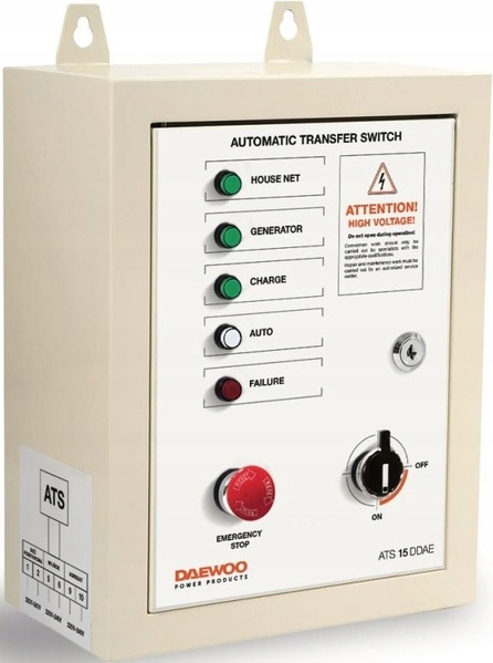 

Daewoo Automatyka Szr ATS15-DDAE Agregaty Diesel