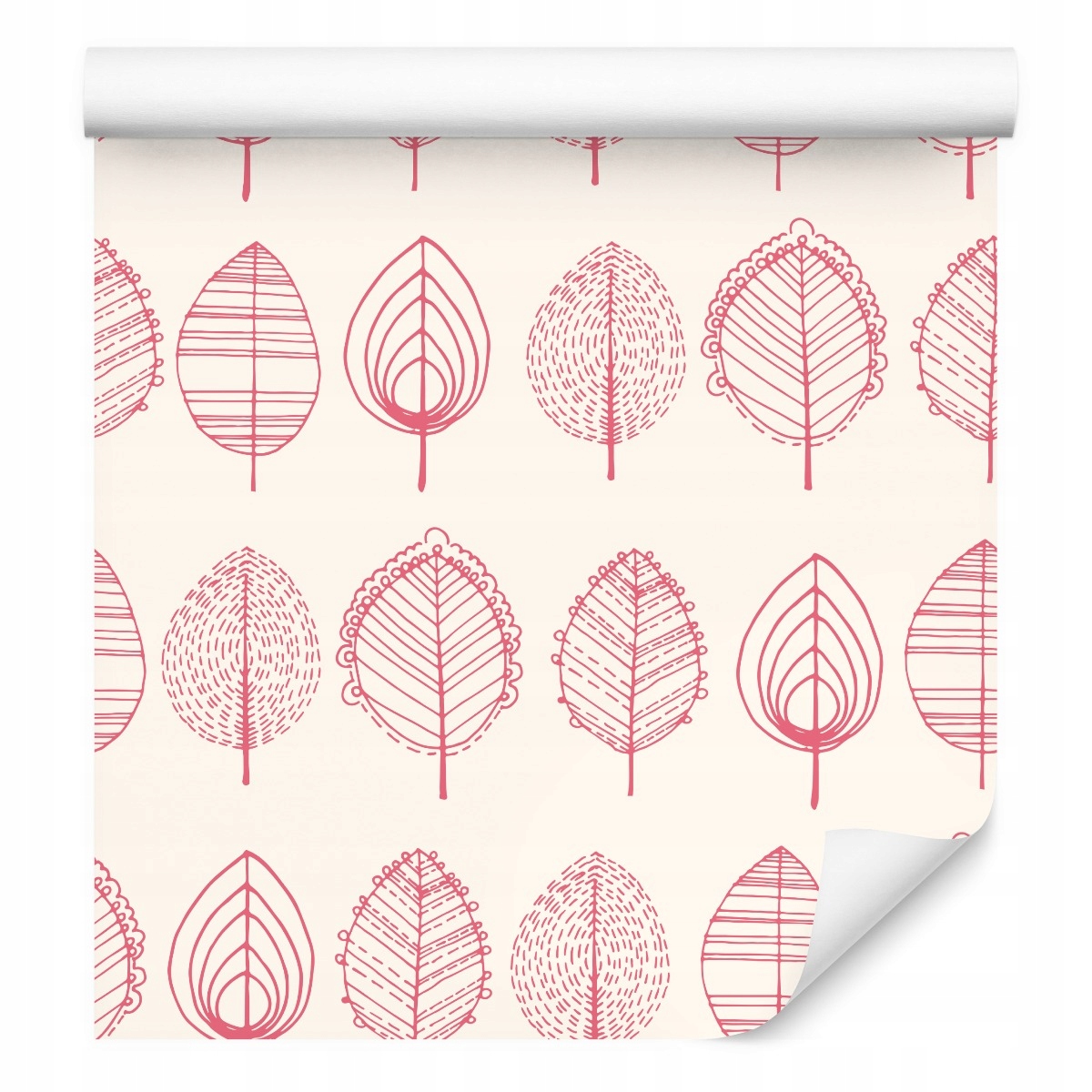 Tapeta do jídelny Abstraktní kreslené listy