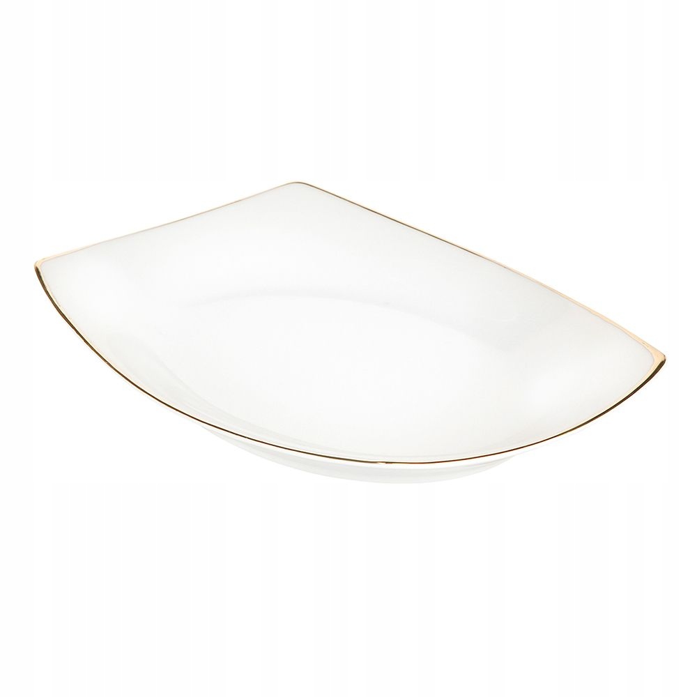 Porcelánová mísa MariaPaula Moderna 33 cm bílo-zlatá