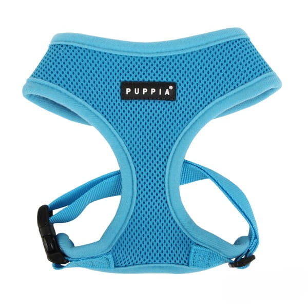 Levně postroj pro psa nebo kočku Puppia soft modrý velikost: XL