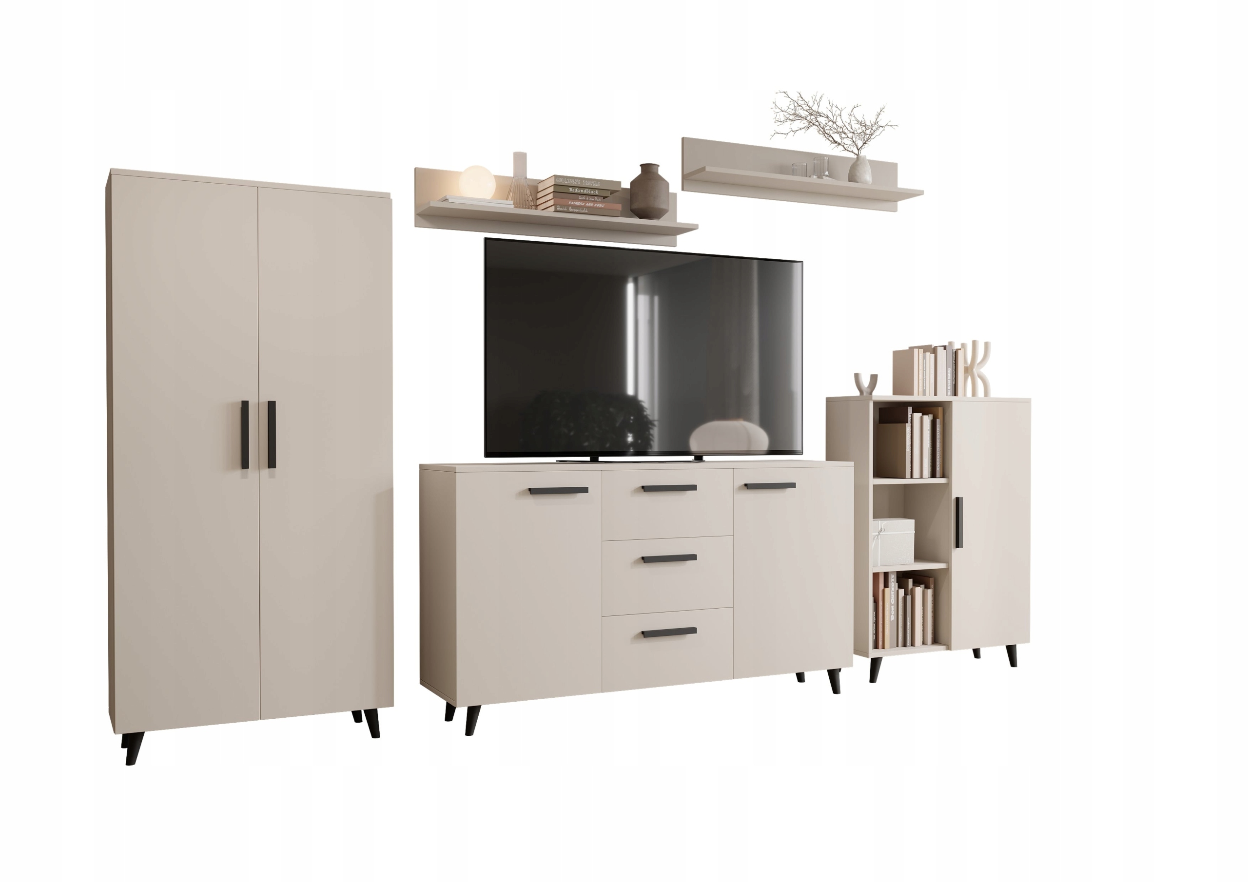 Obývacia Stena Kaszmir Lund v škandinávskom štýle, súprava nábytku do obývačky