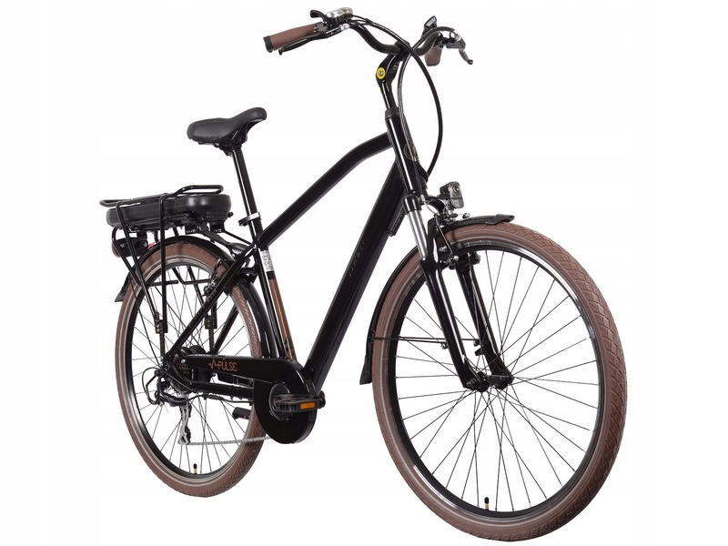 Rower elektryczny Mbm E828 Pulse M20 28 cali Czarny