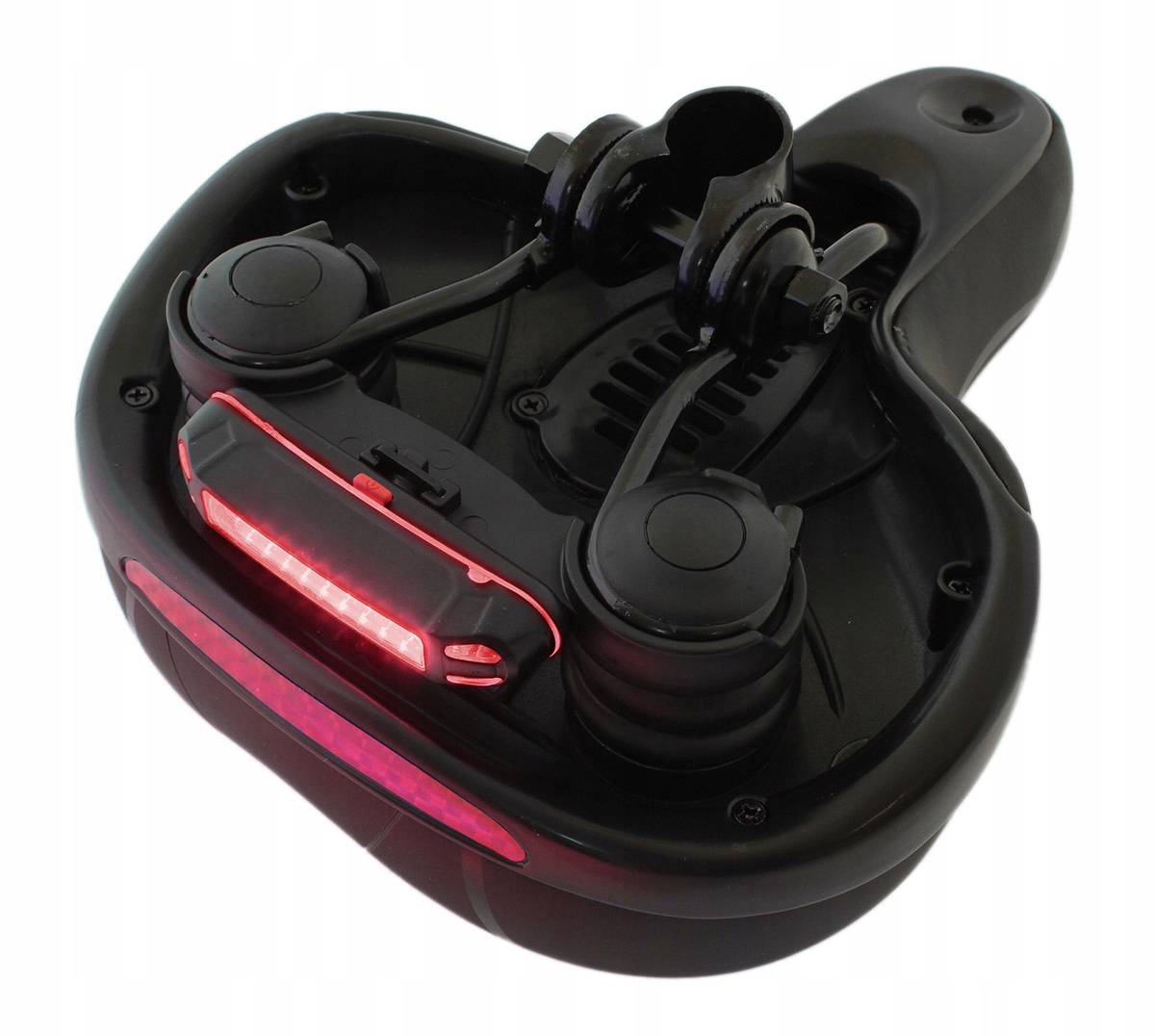 MIĘKKIE WYGODNE SIODEŁKO ROWEROWE + TYLNA LAMPKA Marka Trizand