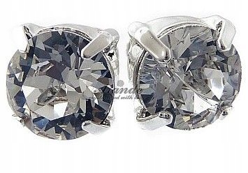 Krystaly Náušnice Stříbro Crystal Certifikát