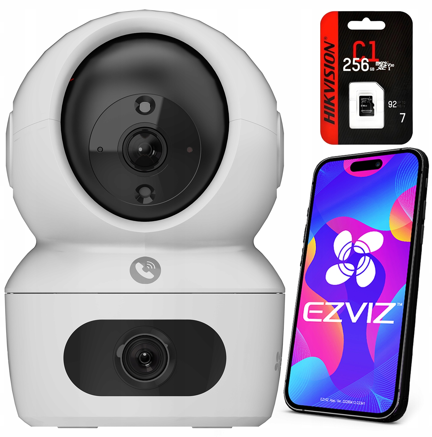 Rotačná kamera Ezviz H7c Dual 2K+ 4Mp AutoTracking Aplikácia karta 256 Gb